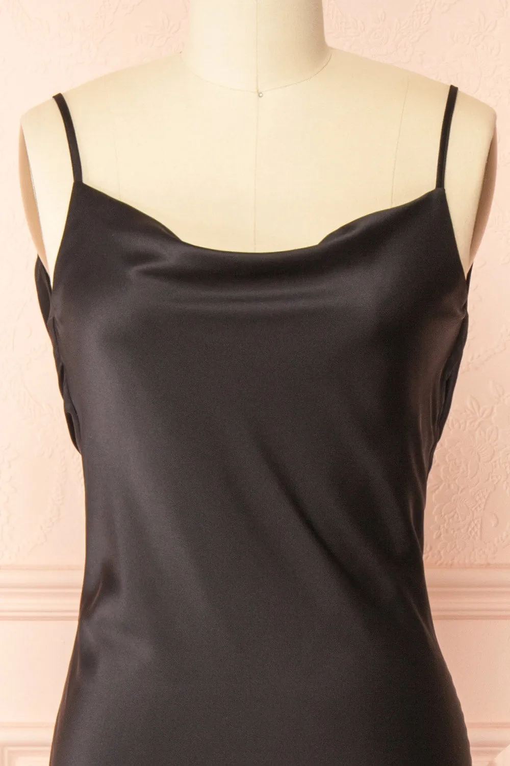 Stacy Black | Long Satin Dress w/ Open Back sold by Boutique 1861 product image thumbnail 3