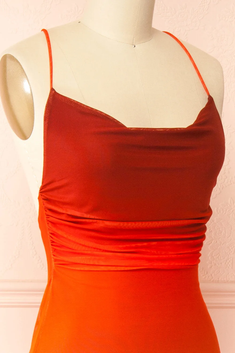 Daytona | Ombre Fitted Mesh Maxi Dress sold by Boutique 1861 product image thumbnail 5