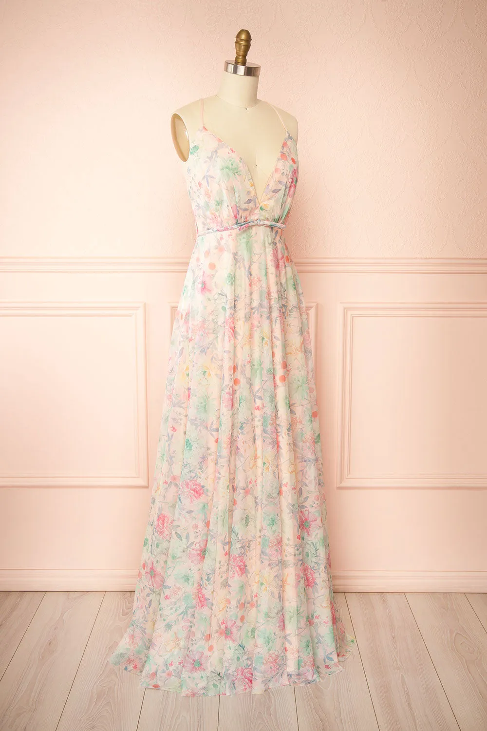 Rosehall | Floral A-Line Maxi Dress sold by Boutique 1861 product image thumbnail 5