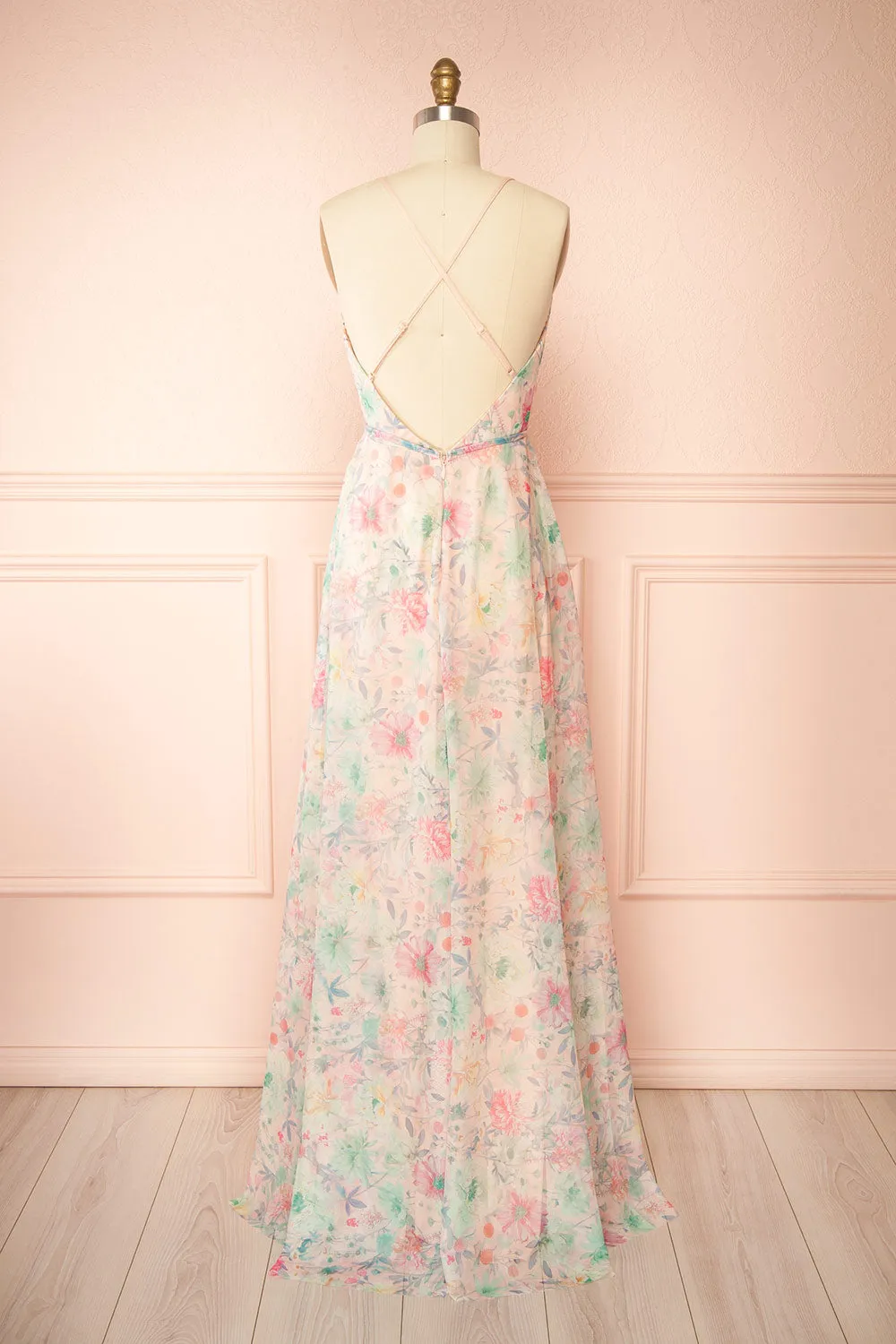 Rosehall | Floral A-Line Maxi Dress sold by Boutique 1861 product image thumbnail 3