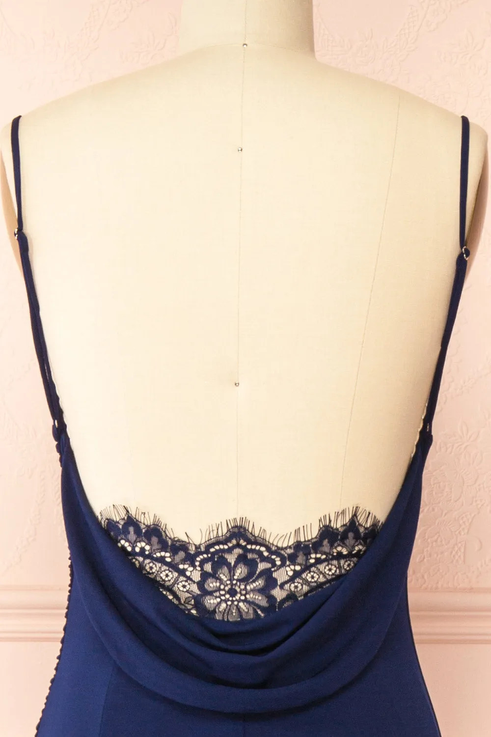 Nayla Navy | Mermaid Maxi Dress with Open Back sold by Boutique 1861 product image thumbnail 2