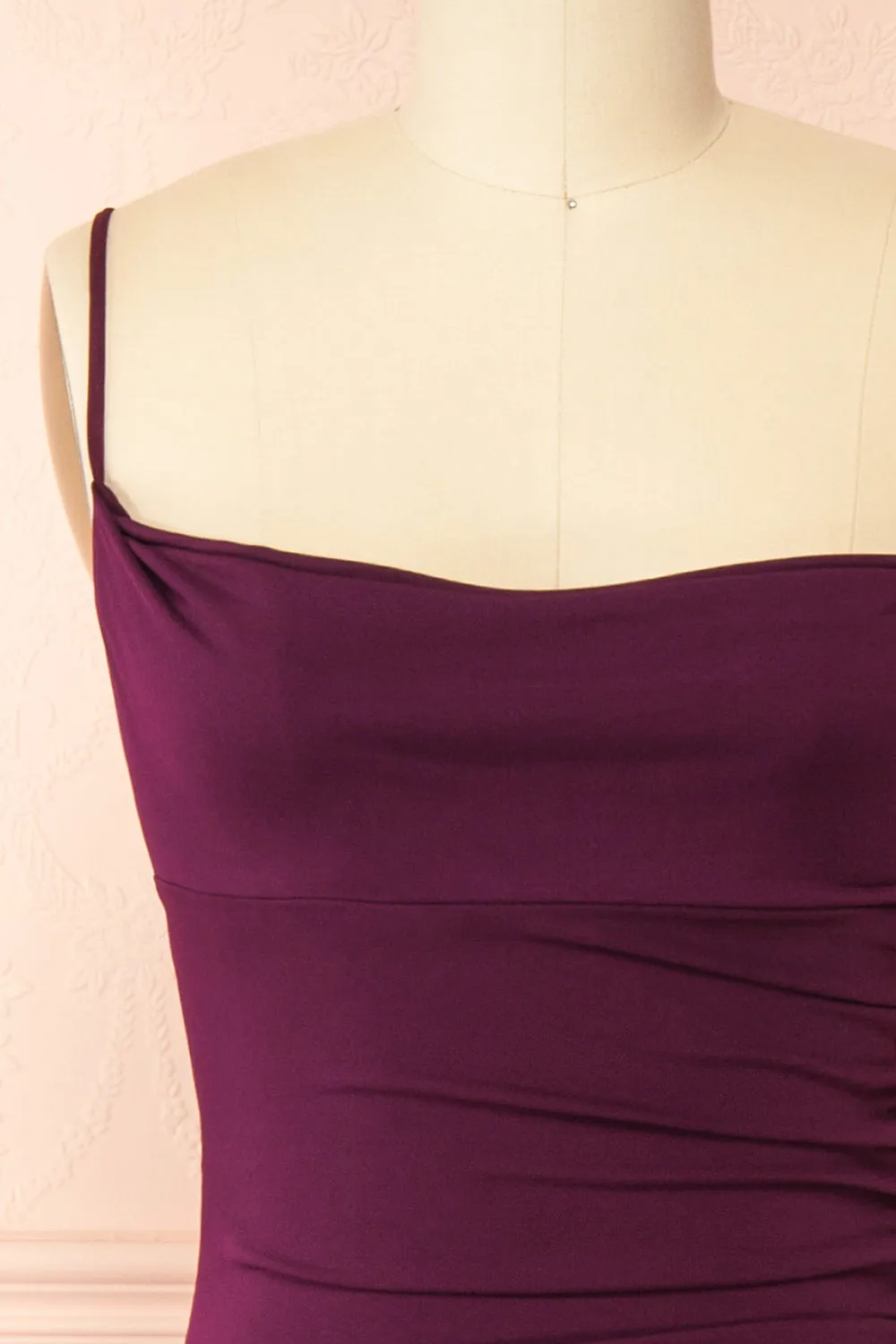 Nayla Purple | Mermaid Maxi Dress with Open Back sold by Boutique 1861 product image thumbnail 4
