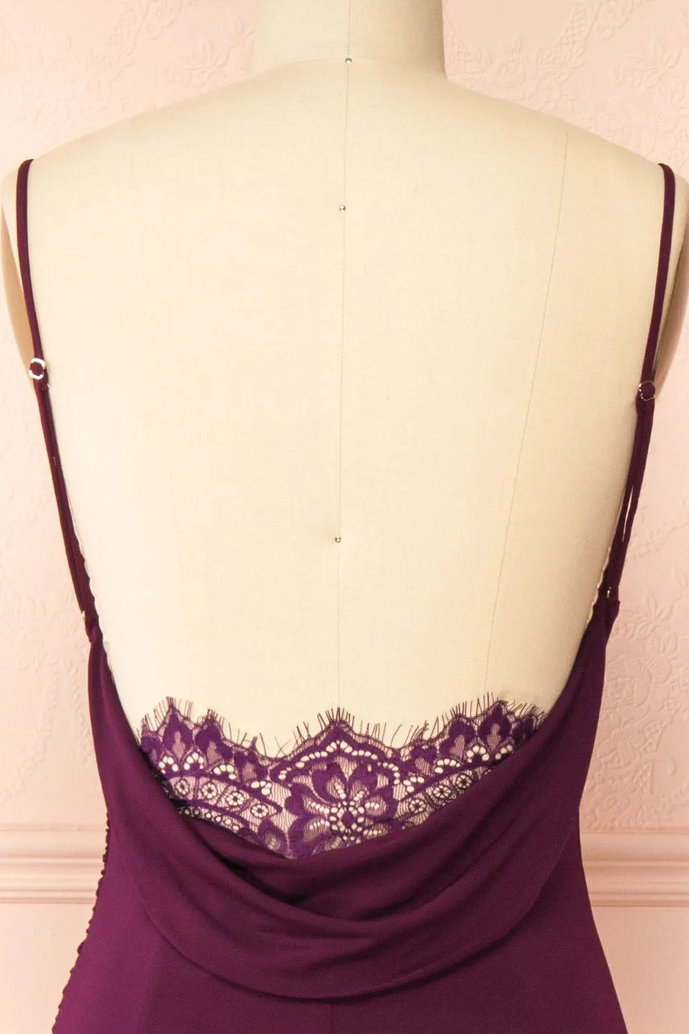 Nayla Purple | Mermaid Maxi Dress with Open Back sold by Boutique 1861 product image thumbnail 2