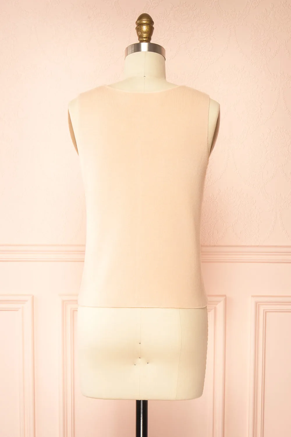 Dammar | Pink Sleeveless Top w/ Floral Detailing sold by Boutique 1861 product image thumbnail 5