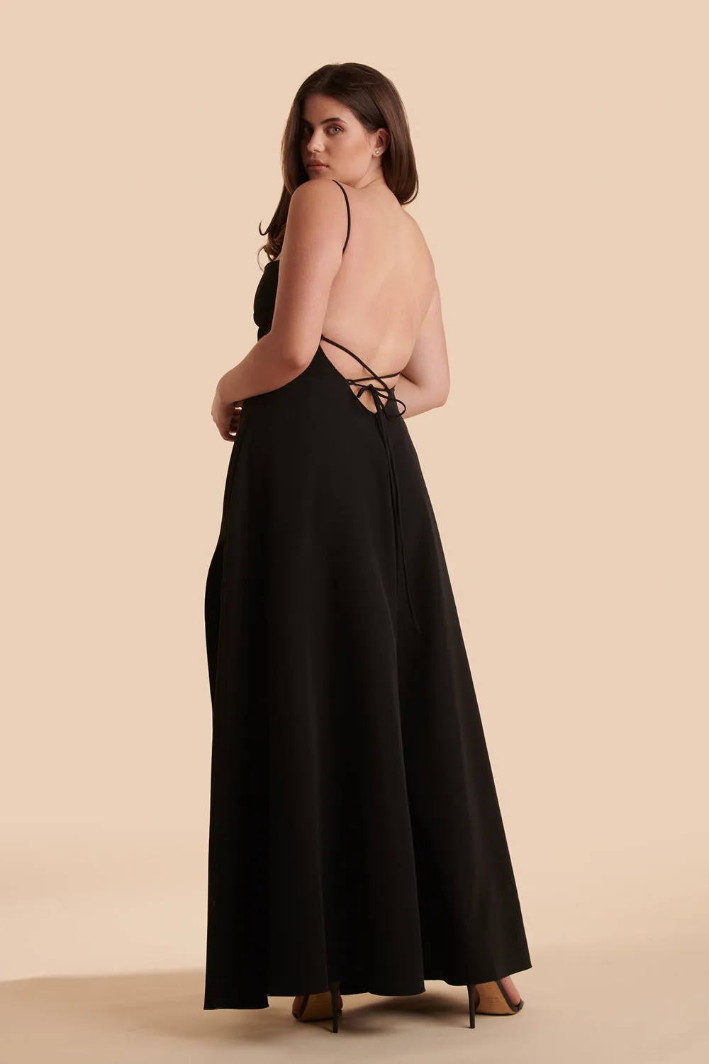 Izabella Red | A-line Maxi Dress with Open Back sold by Boutique 1861 product image thumbnail 2