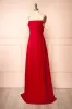 Izabella Red | A-line Maxi Dress with Open Back sold by Boutique 1861