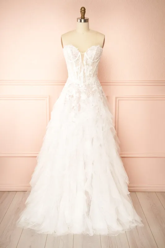 Trinity | Drop Waist Wedding Gown w/ Corset sold by Boutique 1861