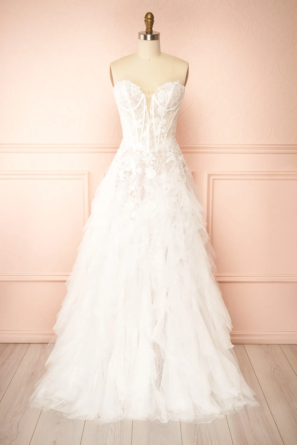 Trinity | Drop Waist Wedding Gown w/ Corset sold by Boutique 1861