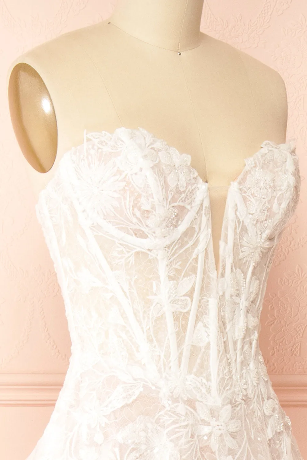 Trinity | Drop Waist Wedding Gown w/ Corset sold by Boutique 1861 product image thumbnail 5