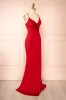 Shiva Red | Mermaid Dress w/ Wrapped Bodice sold by Boutique 1861