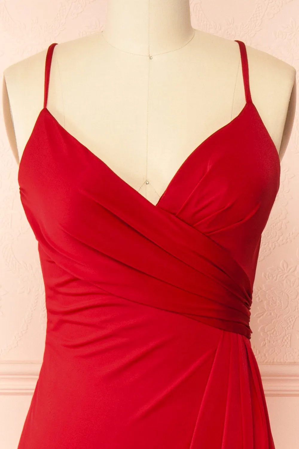 Shiva Red | Mermaid Dress w/ Wrapped Bodice sold by Boutique 1861 product image thumbnail 3