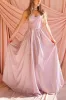 Malie | Sparkly Pink Corset Maxi Dress sold by Boutique 1861