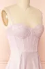Malie | Sparkly Pink Corset Maxi Dress sold by Boutique 1861
