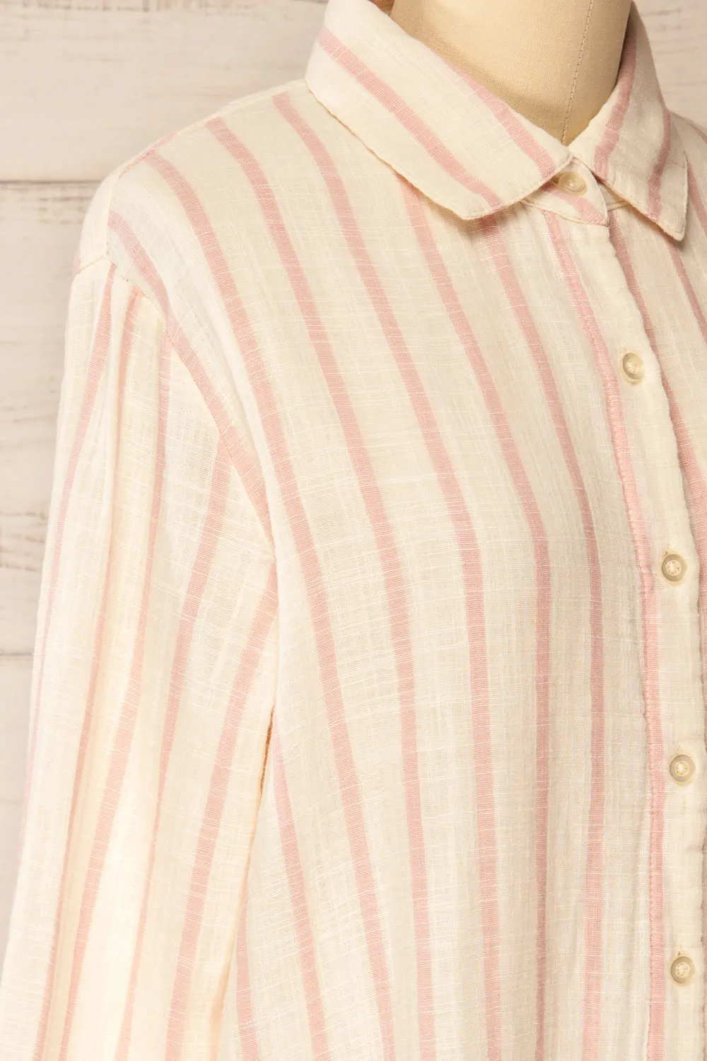 Pasadena | Striped Long Translucent Shirt sold by Boutique 1861 product image thumbnail 5