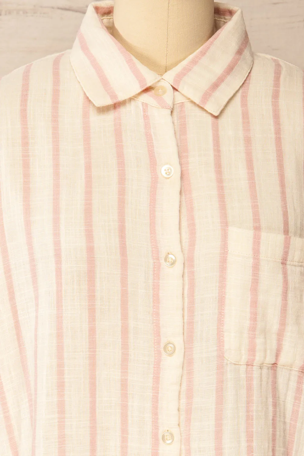 Pasadena | Striped Long Translucent Shirt sold by Boutique 1861 product image thumbnail 3