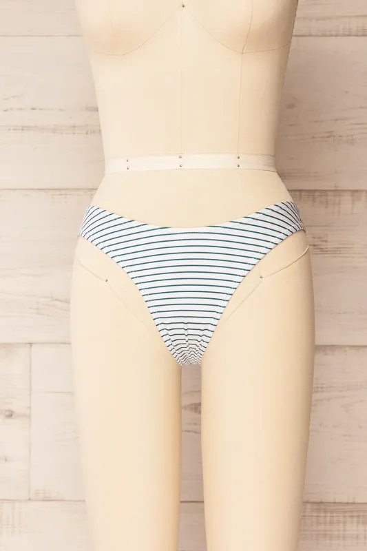 Wolyek Stripes Blue | Bikini Bottom sold by Boutique 1861