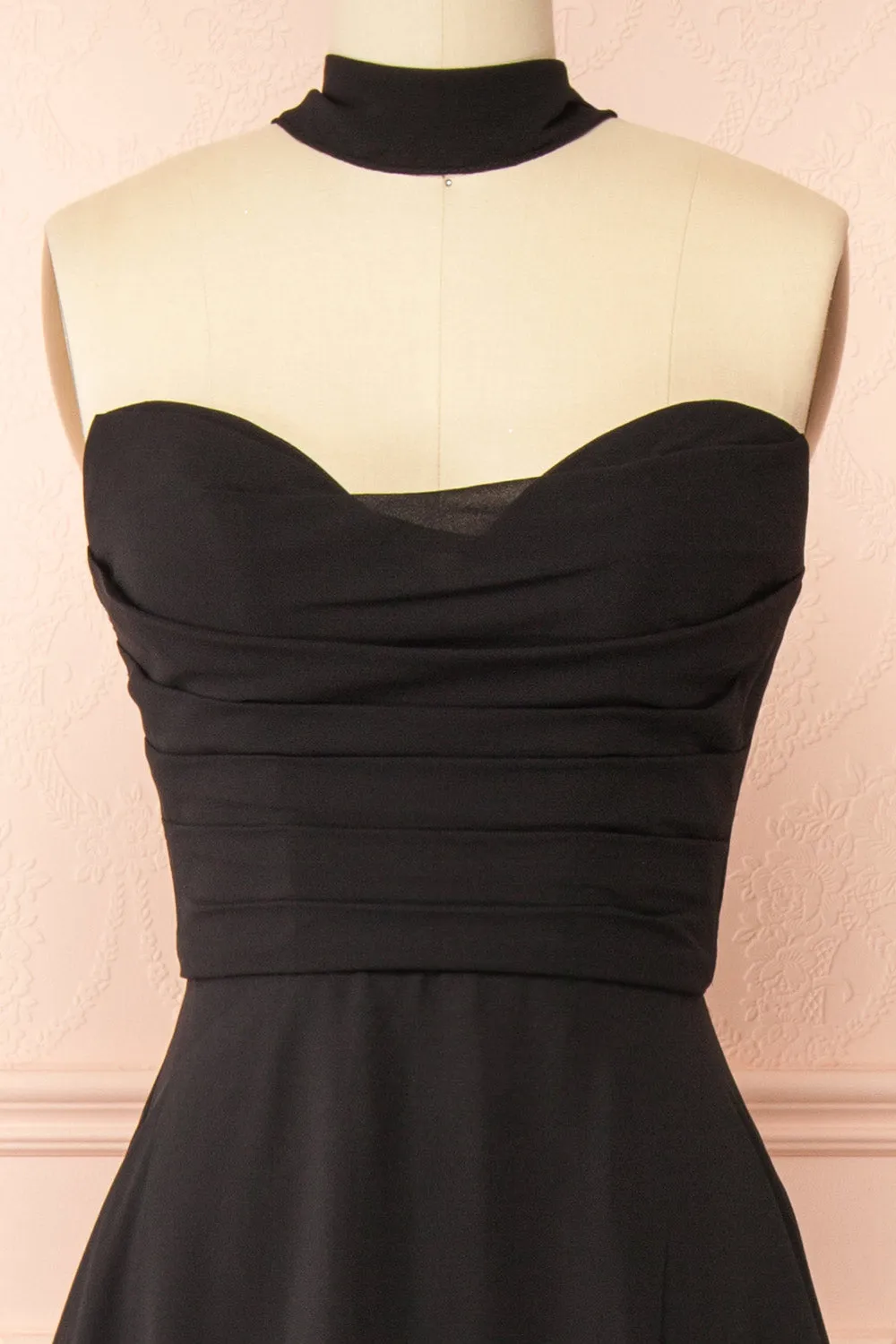 Janie Black | Chiffon Maxi Dress with Sweetheart Neckline sold by Boutique 1861 product image thumbnail 2