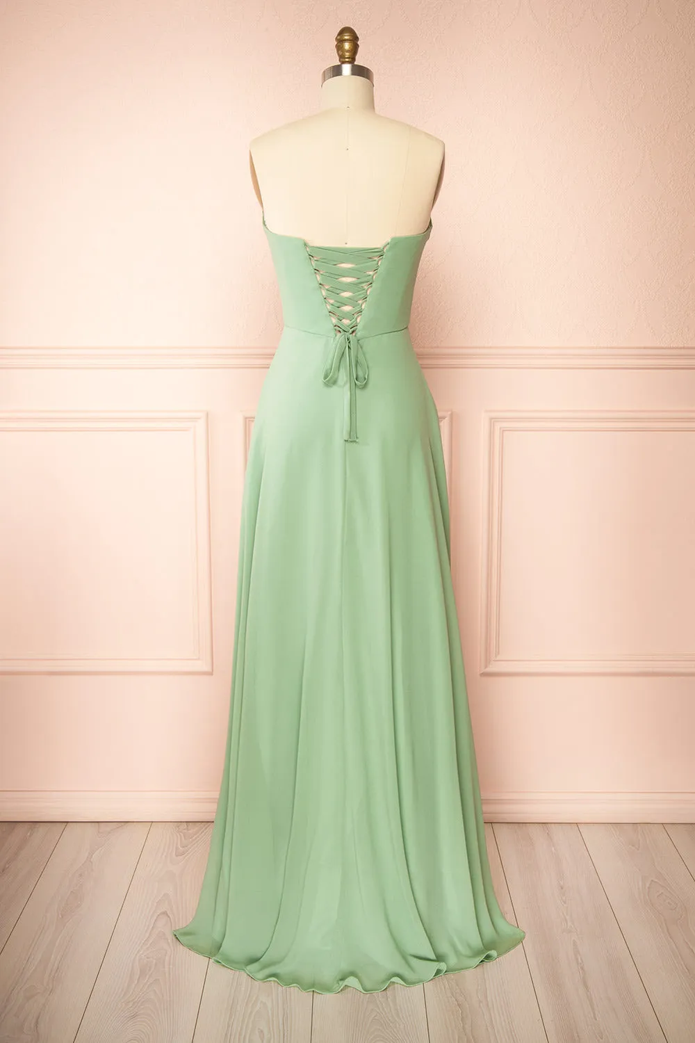 Janie Mint | Chiffon Maxi Dress with Neck Scarf sold by Boutique 1861 product image thumbnail 5
