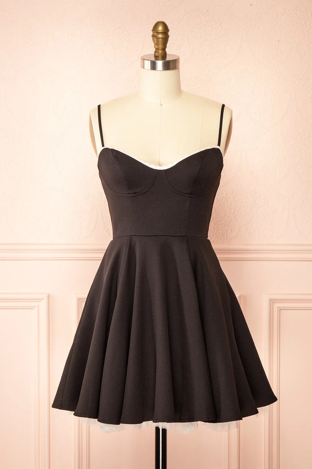 Rayla Black | Mini A-line Dress w/ Tulle sold by Boutique 1861
