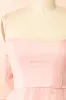 Heejin | Blush Organza Mini Dress with Back Bow sold by Boutique 1861