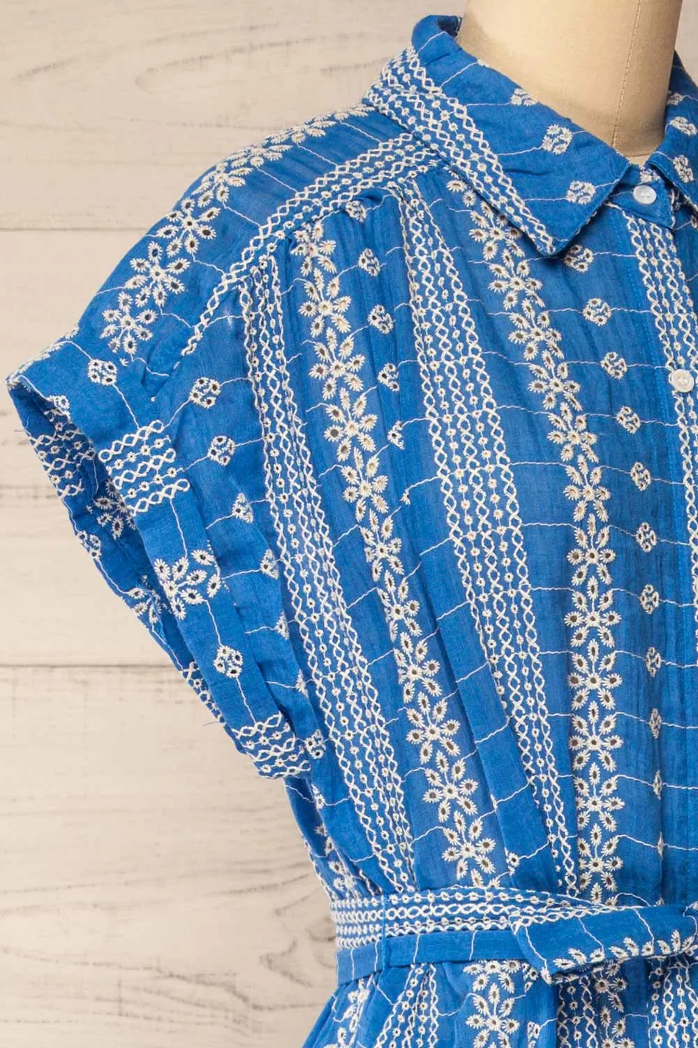 Lachlan | Blue Button-Up Dress w/ Belt sold by Boutique 1861 product image thumbnail 5