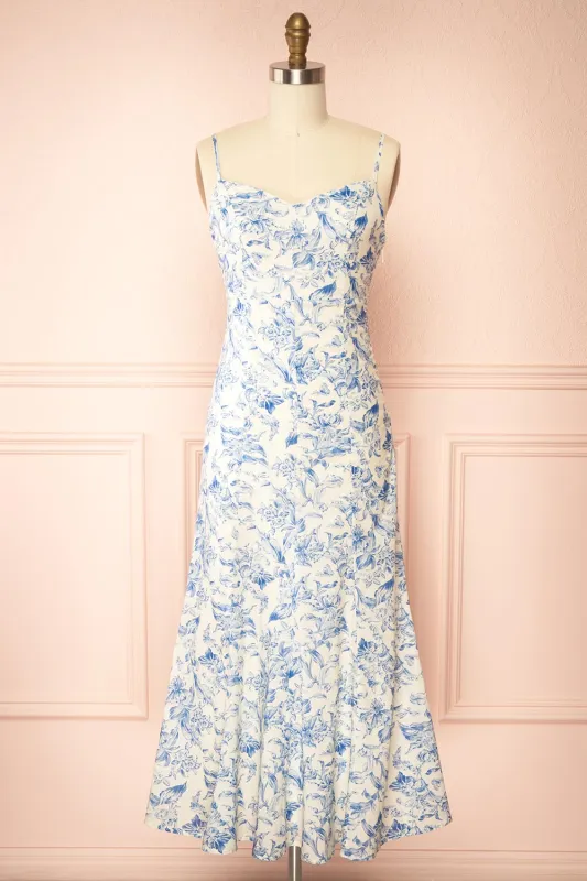 Euranie | Midi Mermaid Floral Dress sold by Boutique 1861