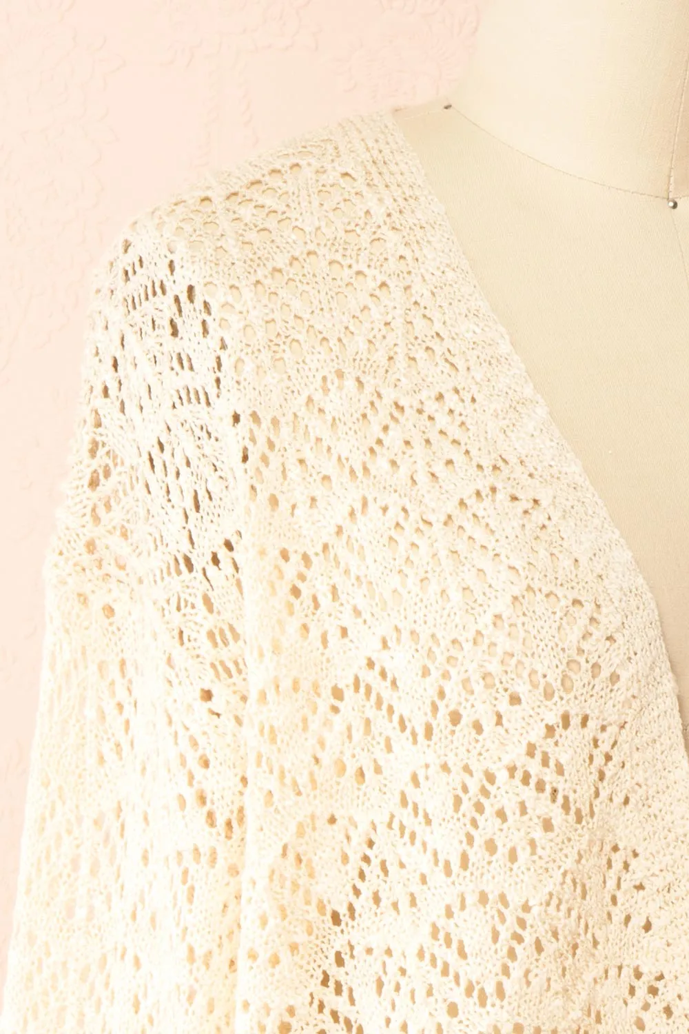 Francine | Beige Crochet Cardigan sold by Boutique 1861 product image thumbnail 4