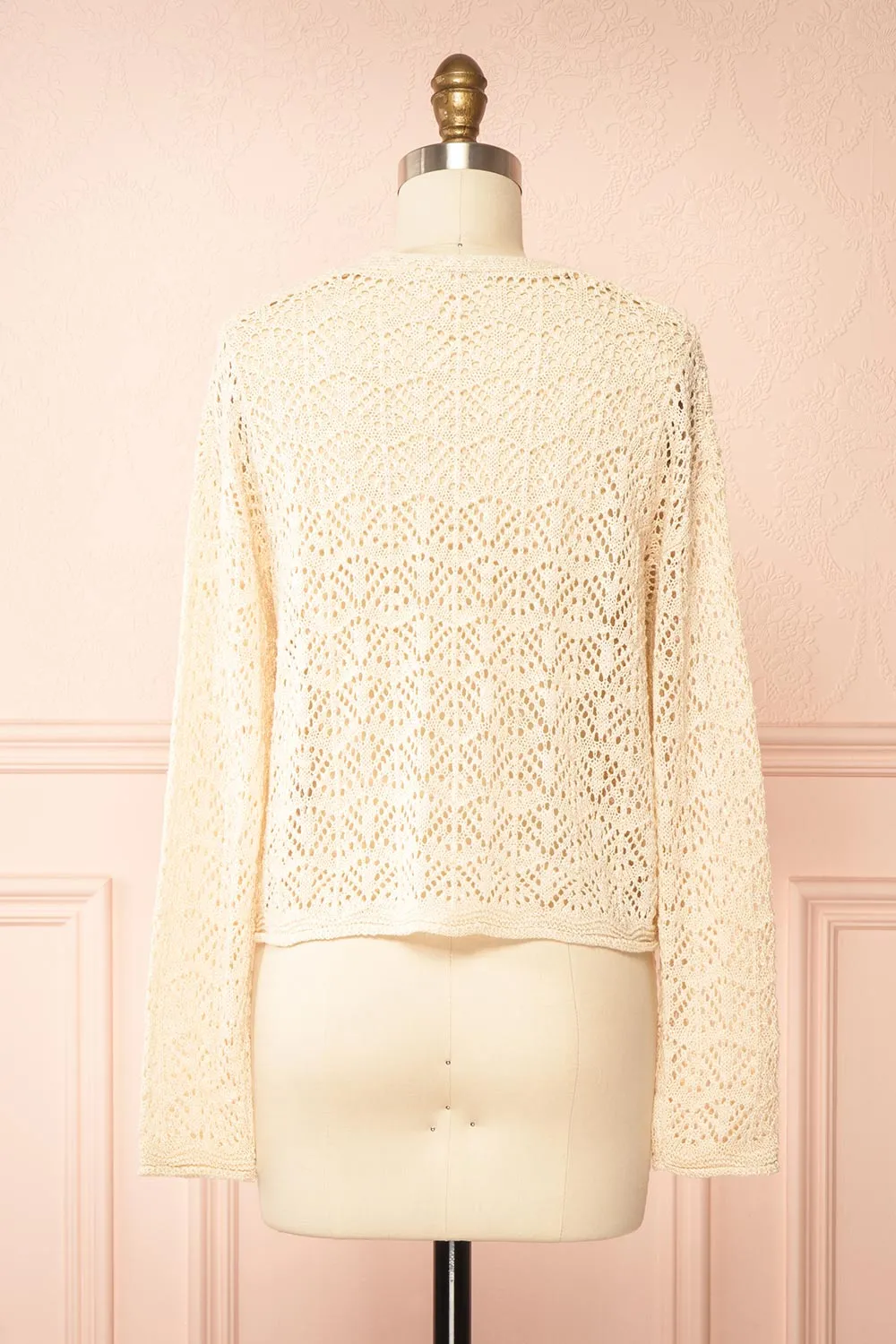 Francine | Beige Crochet Cardigan sold by Boutique 1861 product image thumbnail 5