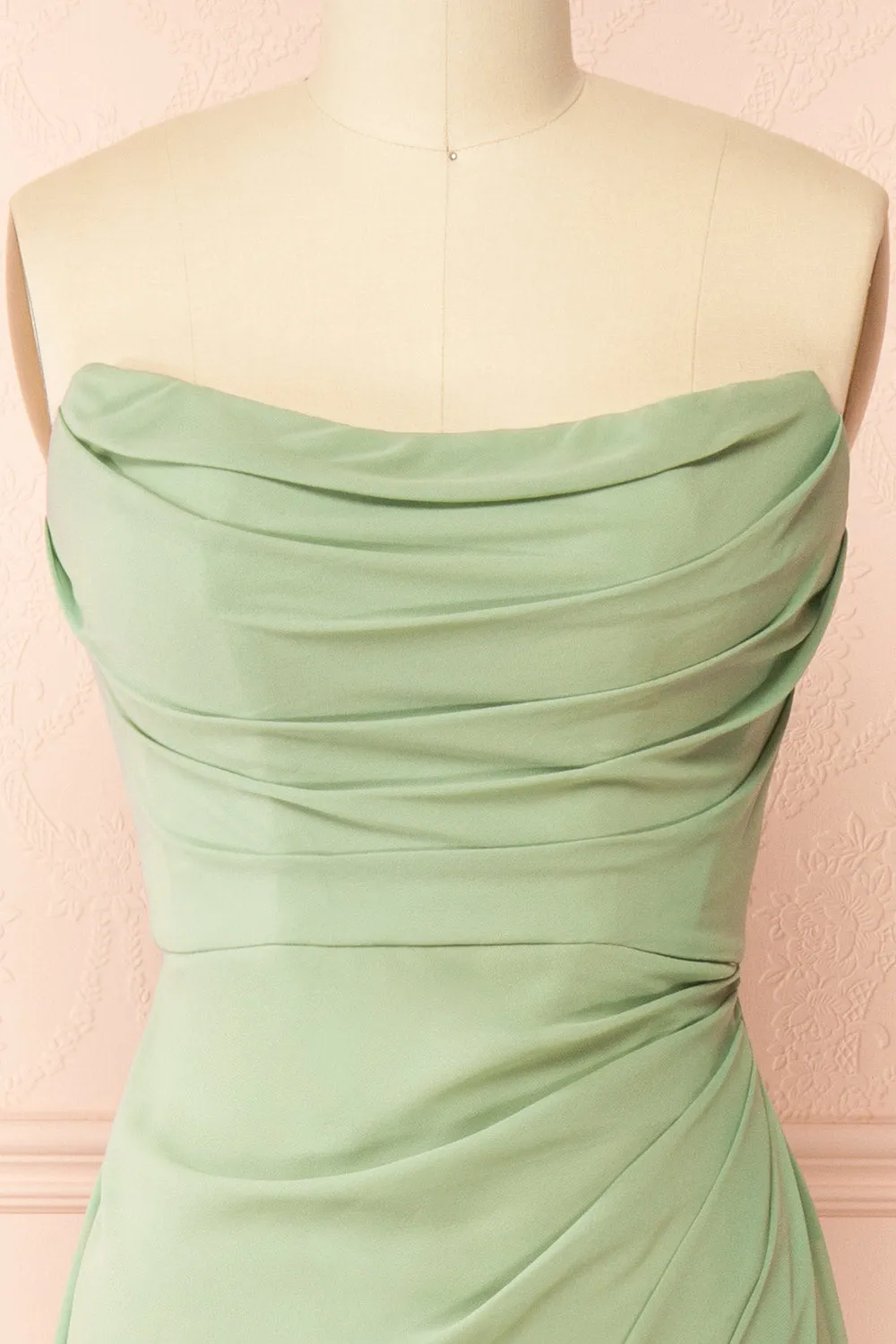 Marylin Sage | Mermaid Draped Chiffon Dress sold by Boutique 1861 product image thumbnail 3