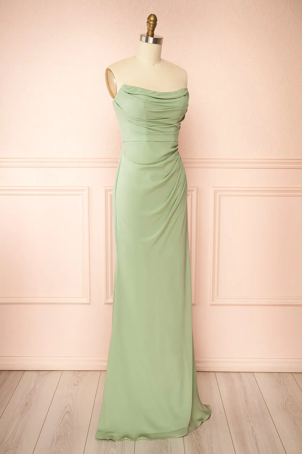 Marylin Sage | Mermaid Draped Chiffon Dress sold by Boutique 1861 product image thumbnail 5
