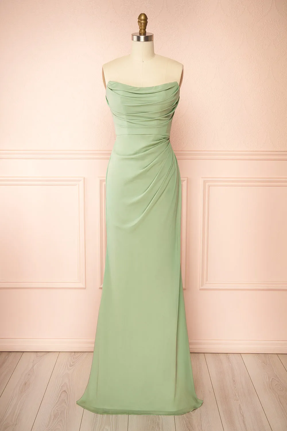 Marylin Sage | Mermaid Draped Chiffon Dress sold by Boutique 1861