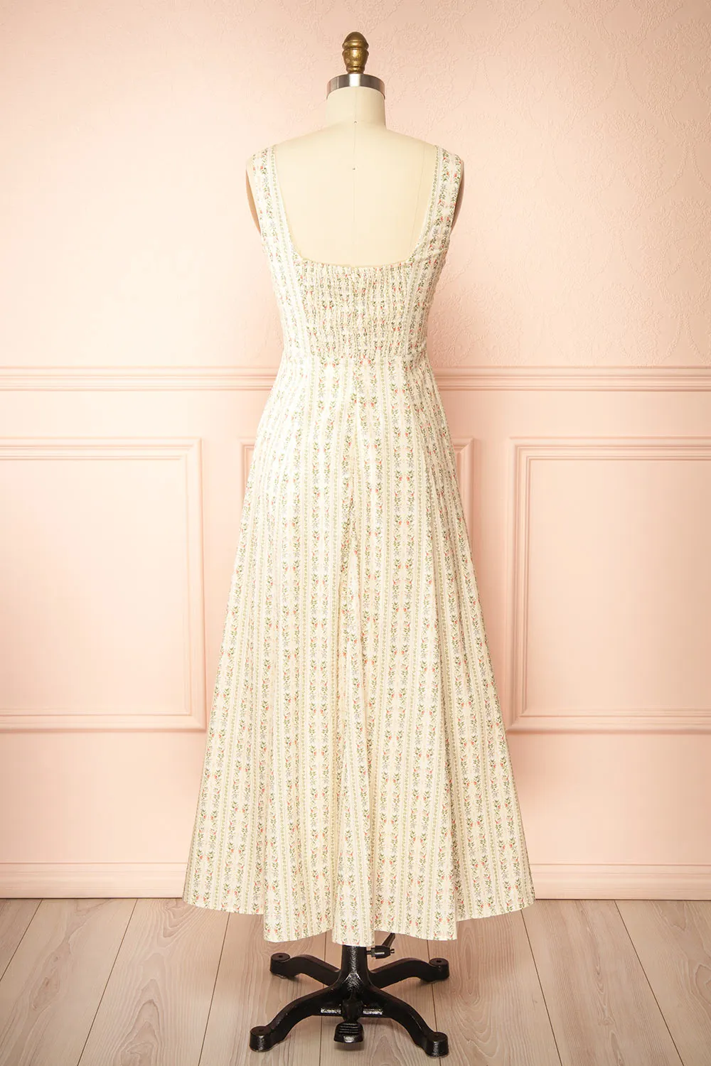 Lyrael | Midi Dress with Vintage Floral Pattern sold by Boutique 1861 product image thumbnail 5