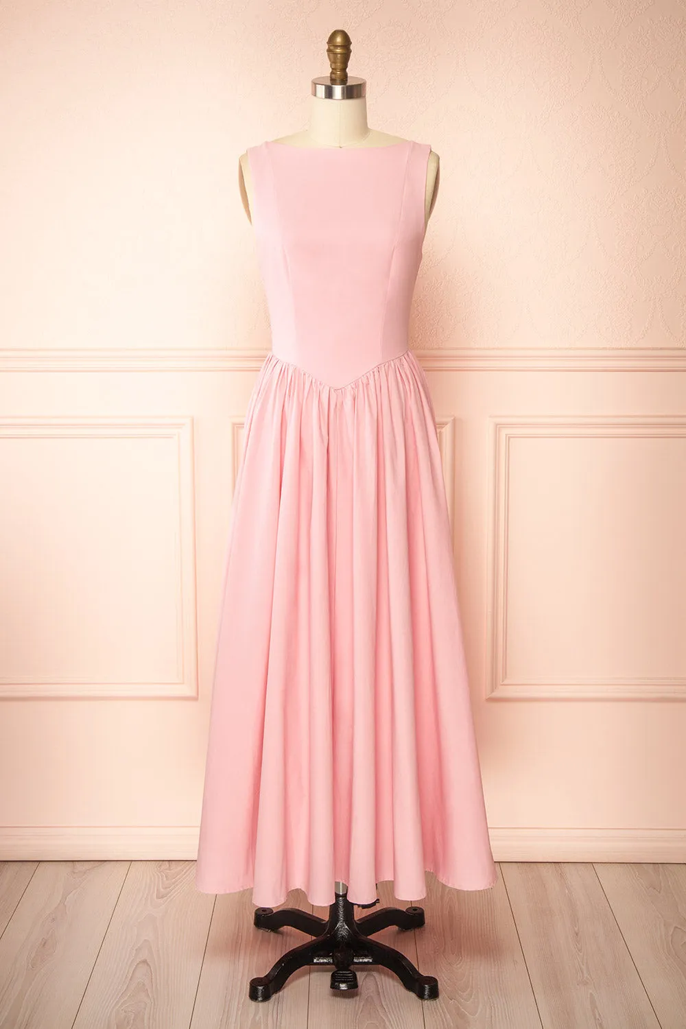 Yuma Pink | Maxi Dress w/ Scooped Back sold by Boutique 1861