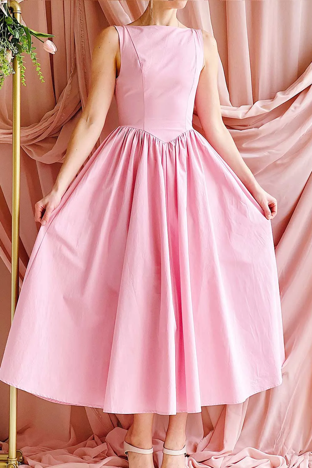 Yuma Pink | Maxi Dress w/ Scooped Back sold by Boutique 1861 product image thumbnail 2