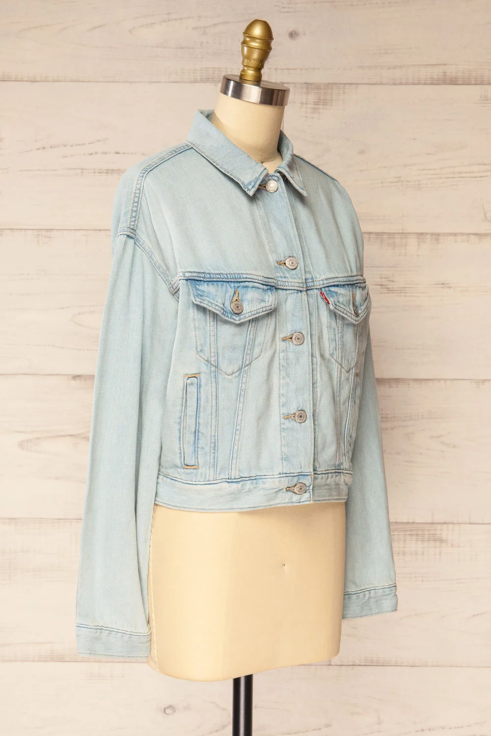 Bazar | Cropped Denim Jacket with Pockets sold by Boutique 1861 product image thumbnail 5