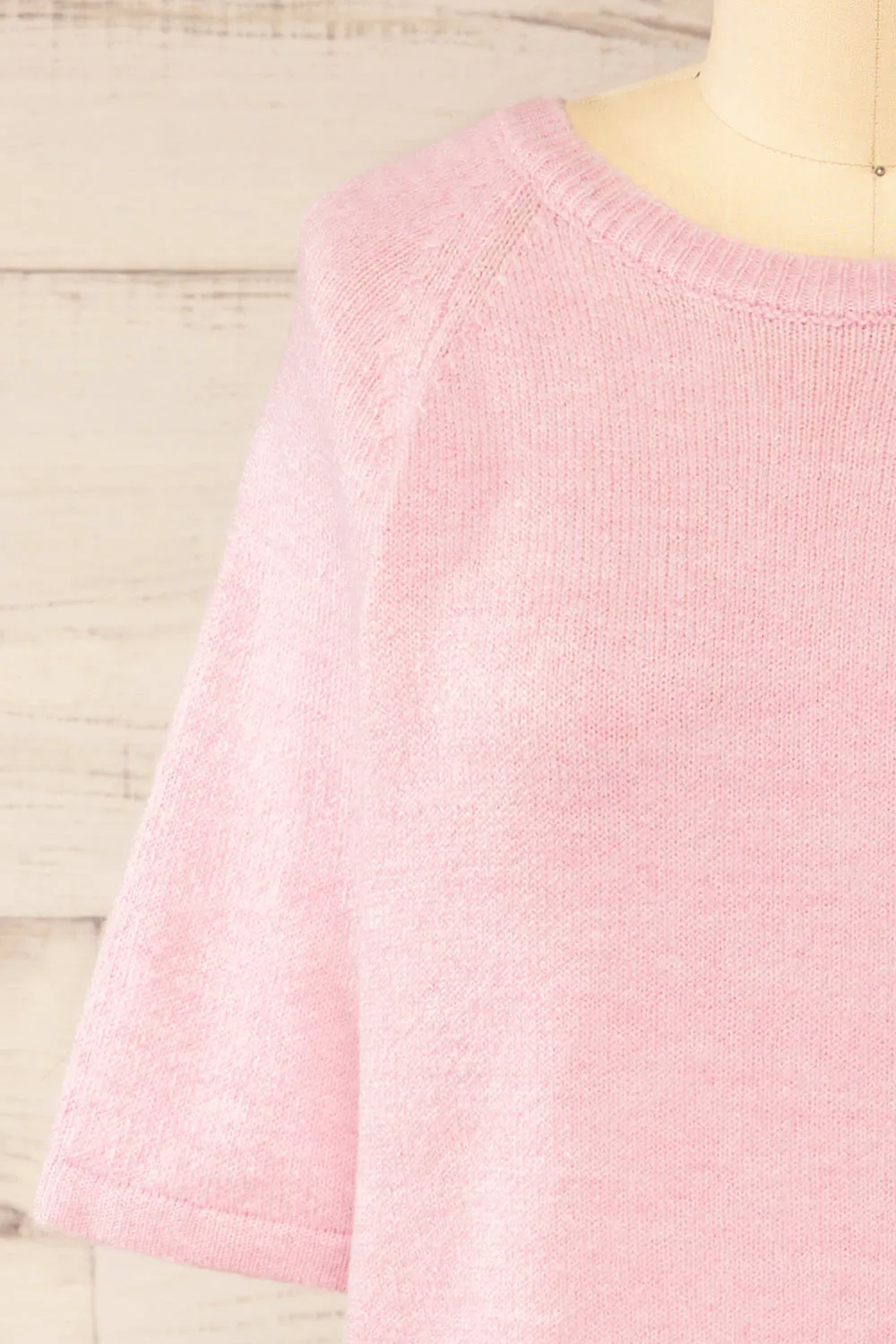 Cotonou | Oversized Pink Knit T-Shirt sold by Boutique 1861 product image thumbnail 3