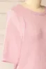 Cotonou | Oversized Pink Knit T-Shirt sold by Boutique 1861