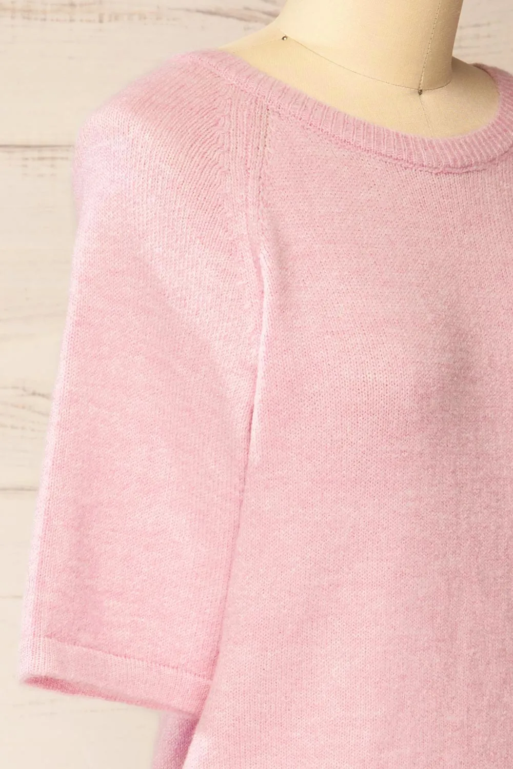 Cotonou | Oversized Pink Knit T-Shirt sold by Boutique 1861 product image thumbnail 5