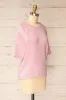 Cotonou | Oversized Pink Knit T-Shirt sold by Boutique 1861