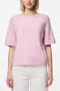 Cotonou | Oversized Pink Knit T-Shirt sold by Boutique 1861