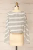 Haumi Ivory | Cropped Diamond-Patterned Knit Top sold by Boutique 1861