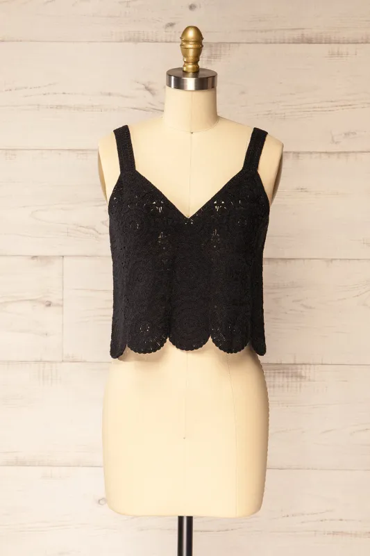 Dhaka Black | Crochet Tank Top sold by Boutique 1861