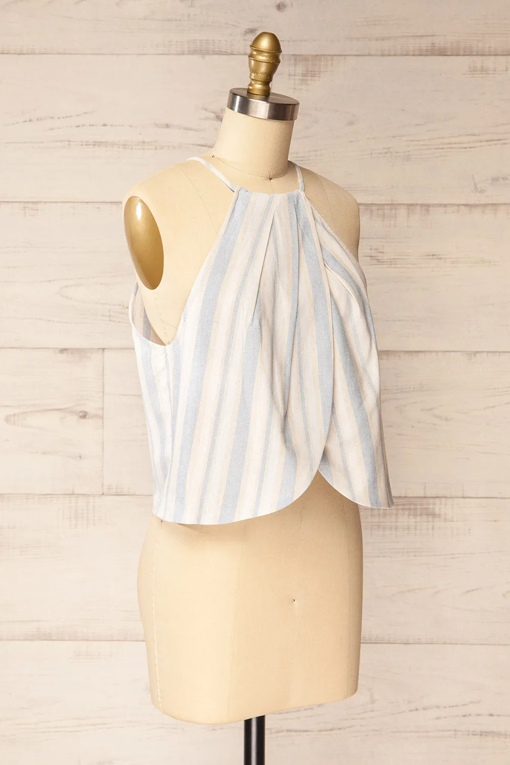 Ercis | Striped Linen Halter Top sold by Boutique 1861 product image thumbnail 4