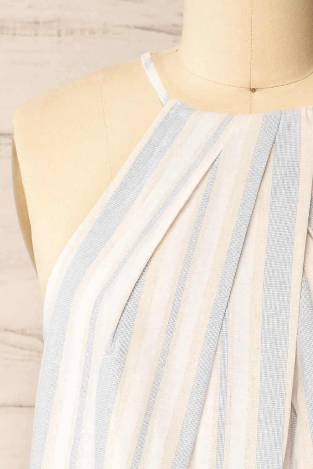 Ercis | Striped Linen Halter Top sold by Boutique 1861 product image thumbnail 3