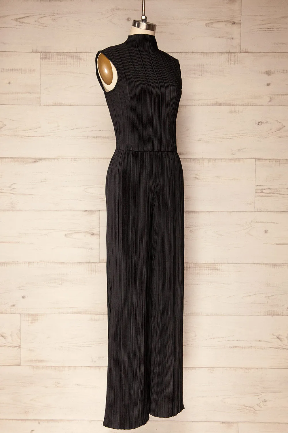 Budta | Sleeveless Black Ribbed Jumpsuit sold by Boutique 1861 product image thumbnail 3