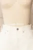 Dugla Ivory | High-Waisted Denim Shorts sold by Boutique 1861