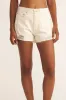 Dugla Ivory | High-Waisted Denim Shorts sold by Boutique 1861