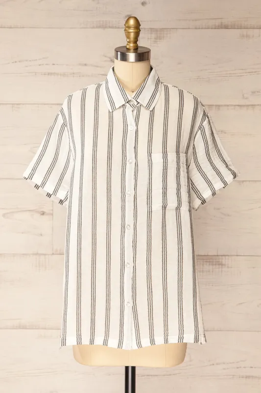Debuche | Oversized Striped Shirt sold by Boutique 1861