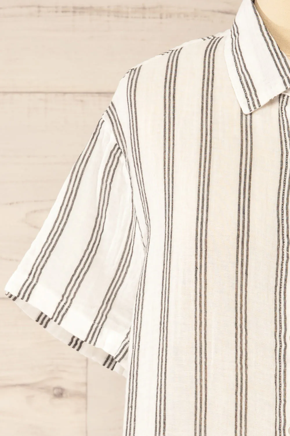 Debuche | Oversized Striped Shirt sold by Boutique 1861 product image thumbnail 3