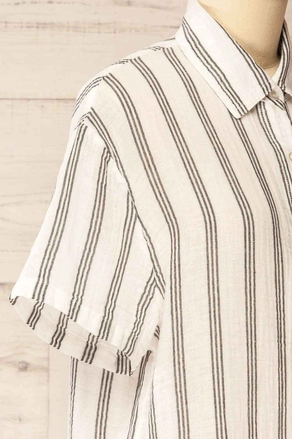 Debuche | Oversized Striped Shirt sold by Boutique 1861 product image thumbnail 5